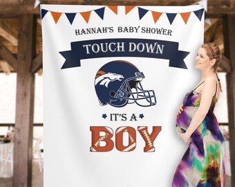 Touch Down Football Babyparty Kulisse, Sport Babyparty, Junge Babyparty Banner, Es ist ein Junge Babyparty Kulisse
