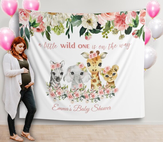 Striscione stampabile con tema giungla, striscione safari, animali per feste, baby shower, decorazioni per compleanni, alfabeto, numeri dalla A alla Z 0128 - Italia