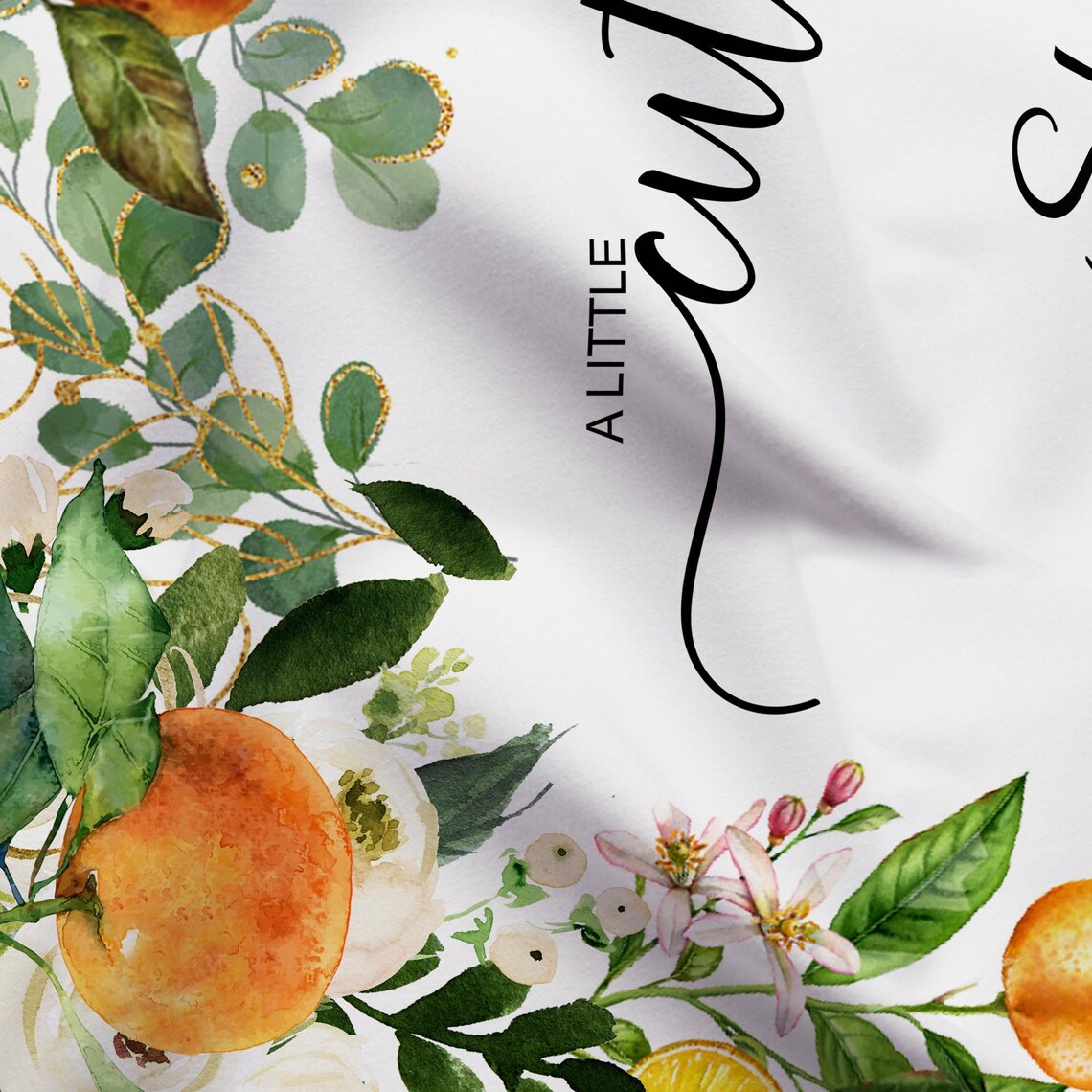 Citrus Baby Shower Backdrop A Little Cutie is on the Way - Etsy