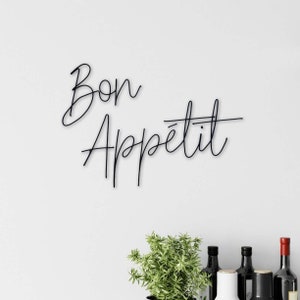 Bon Appetit Wire Kitchen Wall Sign