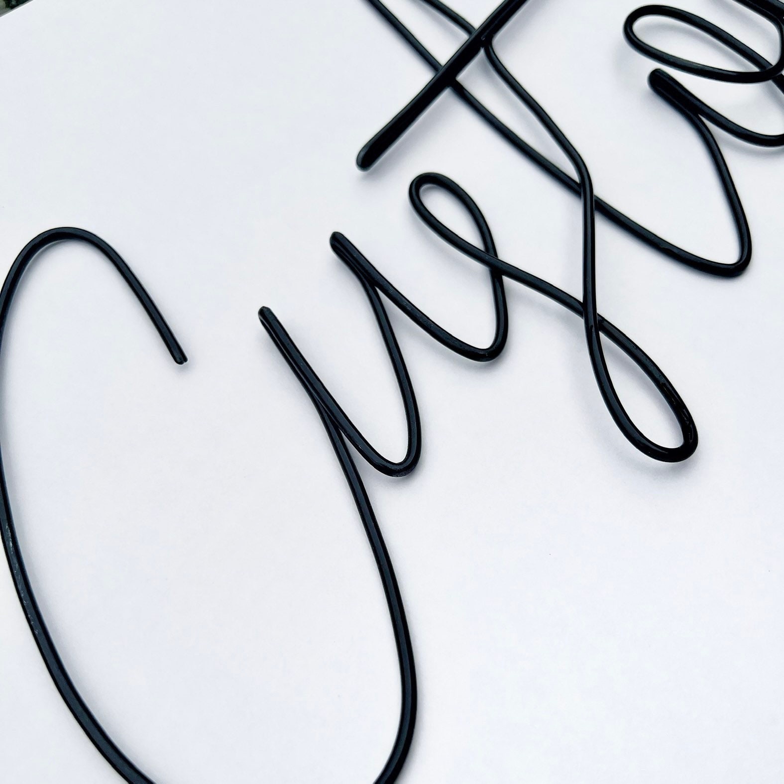 Custom Wire Words in Olive Font Wire Wall Art Wall Sign Etsy UK