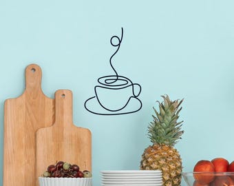 Coffee Cup Wire Decoration