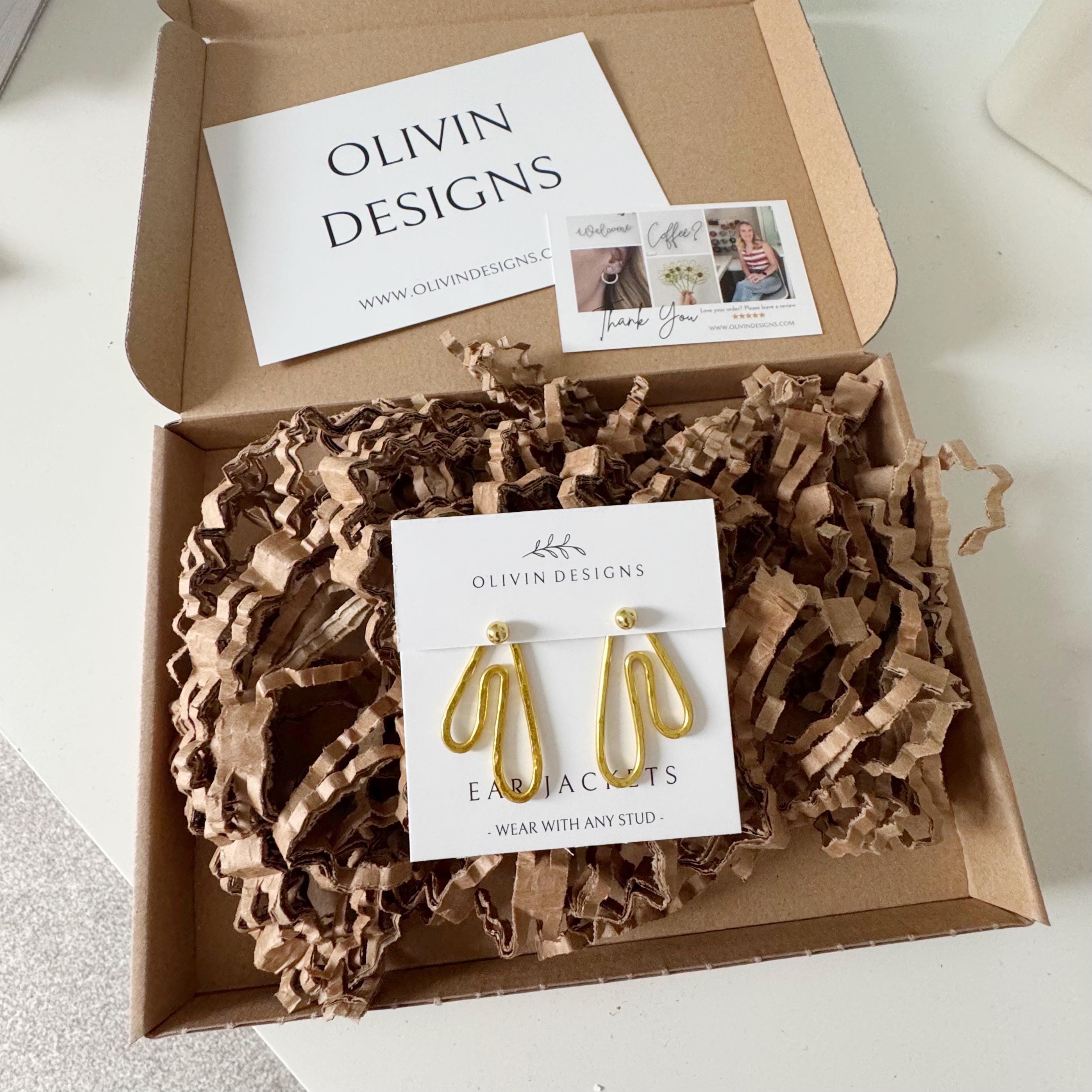 Drip Earring Jackets Handmade: Matched with Sterling Silver or 18K Gold…