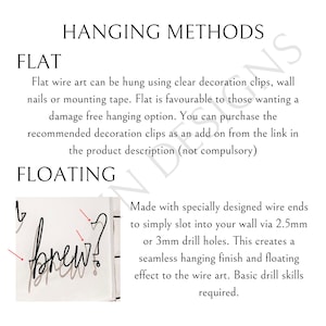 Custom Wire Wall Art: Personalised Sign image 7