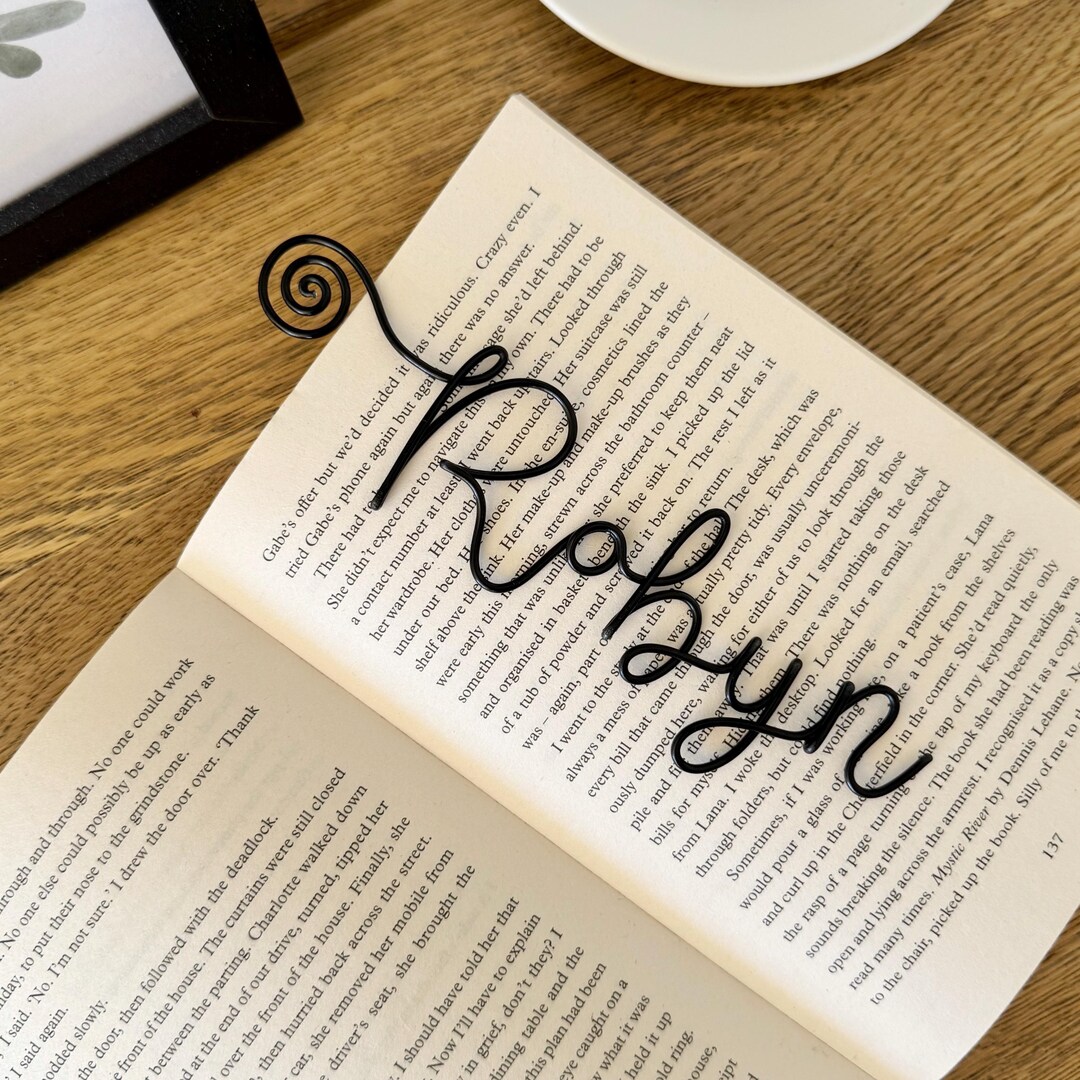 Personalised Wire Bookmark - Bookmark Gift - Teacher Gift - Gift for ...