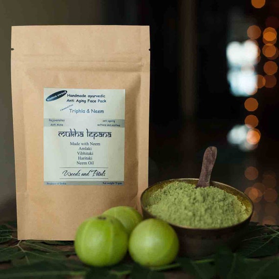 Ayurvedic Triphla Neem Face Mask I Skin Detox I Pimple Acne Etsy