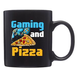 Caneca de pizza. Presente de pizza. Caneca de pizza engraçada. Caneca de jogador. Presente de jogador. Caneca de jogo. Presente para jogos. Caneca de festa de pizza. Presente para festa de pizza