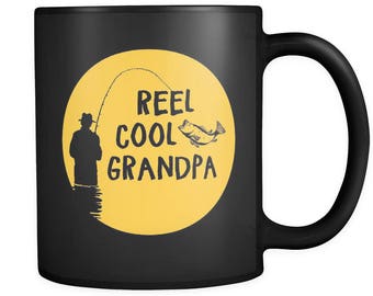 Funny Fishing Grandad Mug Birthday Fathers Day Fishermen Gift from Grandkids 