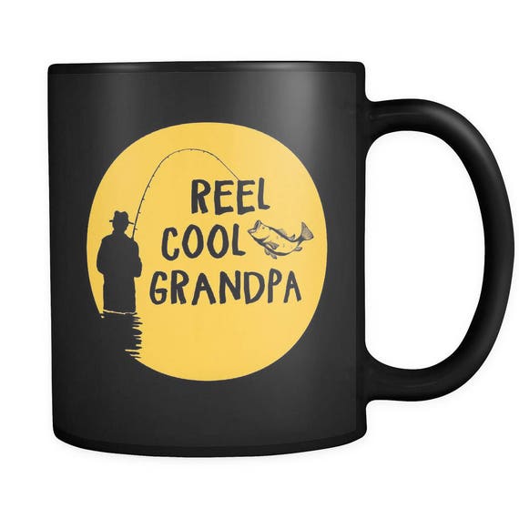 Fishing Gifts. Fishing Mug. Reel Cool Grandpa. Grandpa Mug. Grandpa Gift.  Fisher Mug. Fisher Gift. Fisherman Gift. Fisherman Mug #a049
