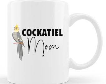 Taza de cacatúa. Regalo de cacatúa. Amante de las aves. Amantes de las cacatúas. Taza de mamá cacatúa. Taza amante de los pájaros. Dueño de cacatúa. Regalo del propietario de cacatúa #d1741