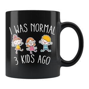 Mom Of 3 Mug Three Kids Mug Three Kids Gift Mom Mug Mom Of 3 Gift Announcement Mug Gift For Mom Birthday Gift Tired Mom Mug #d205
