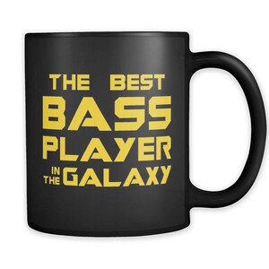 O melhor baixista da caneca Galaxy. Caneca engraçada do baixista. Presente para baixista. Presente para baixista. Caneca para baixista. Caneca de baixo presente de baixo #a962