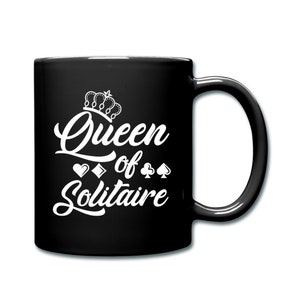 Solitaire Geschenk. Solitär Becher. Geschenk für Solitaire Spieler. Solitaire Fan Geschenk. Solitär Fan Tasse. Solitaire Spieler Tasse. Kartenspiel Geschenk #d753