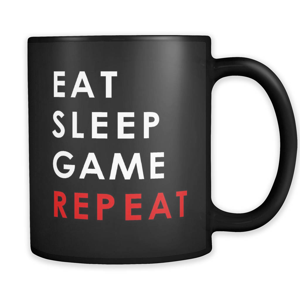 Eat Sleep Game Repeat Mug Gaming Mug Gaming Gift Gamer Mug Etsy