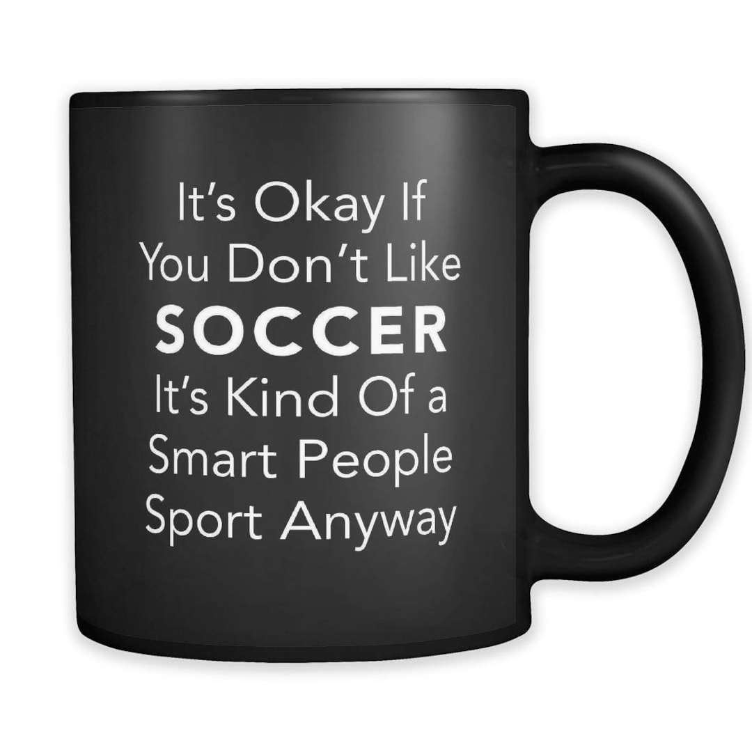 Soccer Black Mug. Soccer Gifts Soccer Player Mug Soccer Player Gift