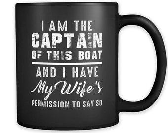 Funny Captain Mug. Boating Mug. Boat Gift. Captain Gift. Lake Gift. Lake Mug. Ocean Mug. Ocean Gift. Gift for Captain #a379