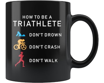 Triathlete Gift. Triathlon Mug. Triathlon Gift. Triathlete Mug. Gift For Triathlete. Swimmer Gift. Cyclist Mug. Track And Field Gift #c1620