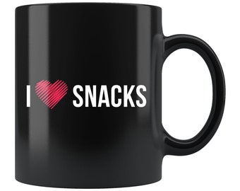 Snacks Lover Coffee Mug. Snack Mug. Foodie Mug. Foodie Gift. Snack Gift. Snacks Lover Gift. Snack Coffee Mug. Snacks Lover Mug #d2100