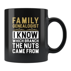 Genealogist Mug. Funny Genealogist Gift. Genealogy Mug. Genealogy Gift. Family History Mug. Family History Gift. Heritage Mug #d128