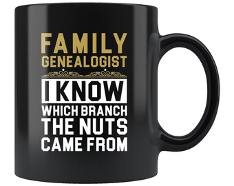 Genealogist Mug. Funny Genealogist Gift. Genealogy Mug. Genealogy Gift. Family History Mug. Family History Gift. Heritage Mug #d128