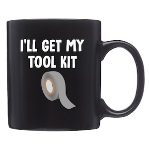 Funny Duct Tape Mug. Funny Duct Tape Gift. Handyman Mug. Handyman Gift. DIY Mug. DIY Gift. DIYer Mug. DIYer Gift. Sarcastic Quote Cup
