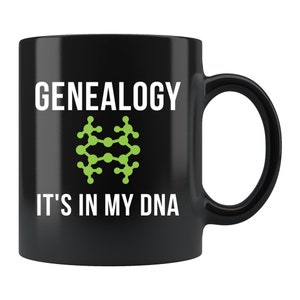 Genealogy Mug. Genealogy Gift. Genealogist Mug. Genealogist Gift. Ancestry Mug. Family History Mug. Family Tree Mug #d310