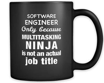 Software Engineer Gift. Software Engineer Mug. Mug for Developer. Entrepreneur Coffee Mug. Gift for Coder. Startup Black Mug. Dev Gift #a142