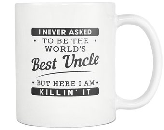Regalo de tío para tío taza para tío hermano regalo hermano taza tío para ser regalo pronto para ser tío regalo nuevo tío regalo mejor tío del mundo #a742