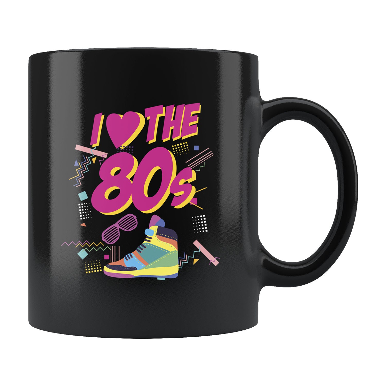 I Love The 80s Mug. 80s Coffee Mug. 80s Gift. Retro Wave Gift. Retro Wave  Mug. Synthwave Mug. Vaporwave Mug. Retro Electro Mug #b445
