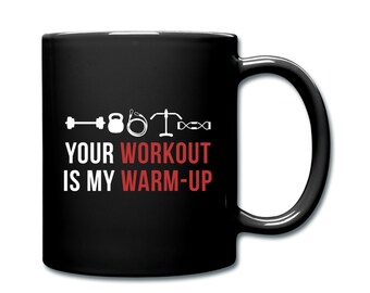 Fitnessmugg. Träningsmugg. Gymmugg. Present till henne. Personlig tränare-mugg. Rolig fitnessmugg. Gympresent. Rolig mugg. Träningsmugg #d723