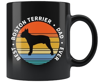 Boston Terrier papá taza Boston Terrier regalo Boston Terrier presente perro taza perro dueño regalo Boston Terrier propietario perro amante taza perro #d1449