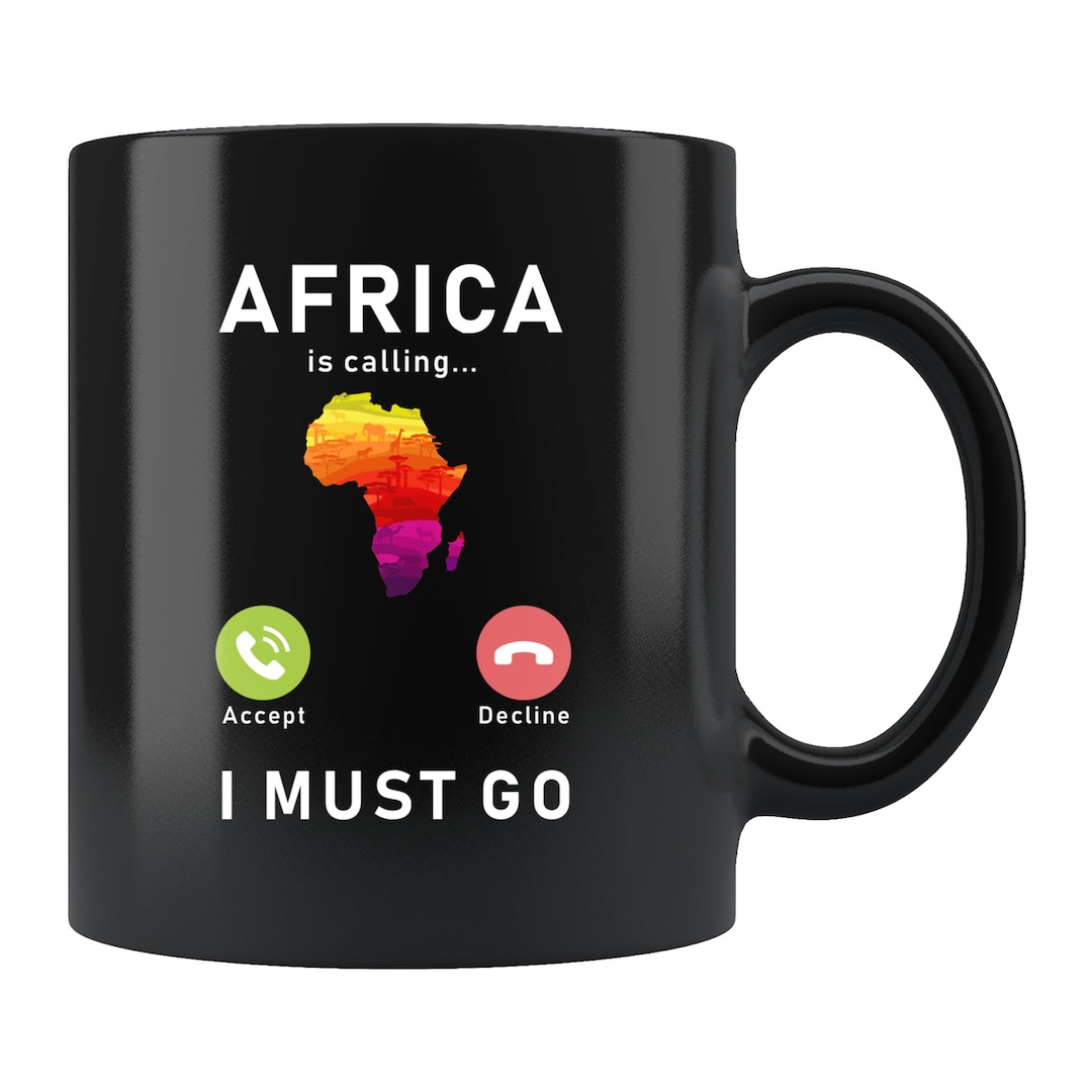 Africa Mug. Africa Gift. Africa Vacation Mug. Africa Lover Mug. Africa