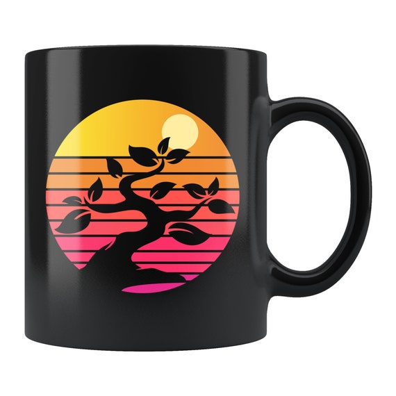 Bonsai Retro Mug Bonsai Retro Gift Bonsai Mug Bonsai Gift Etsy