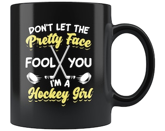 Funny Hockey Mug. Funny Hockey Gift. Hockey Lover Mug. Hockey Lover Gift. Ice Hockey Gift. Ice Hockey Player Gift. Hockey Girl Mug #d612