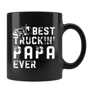 Trucker Gift. Trucker Mug. Trucker Coffee Mug. Trucking Papa Mug. Trucking Gift. Trucking Mug. Truck Driver Gift. Truck Driver Mug #b438
