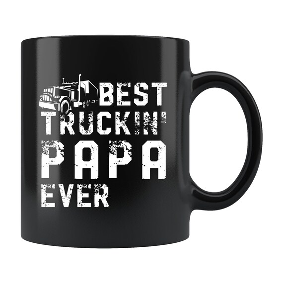 Trucker Gift. Trucker Mug. Trucker Coffee Mug. Trucking Papa Mug. Trucking Gift. Trucking Mug. Truck Driver Gift. Truck Driver Mug #b438