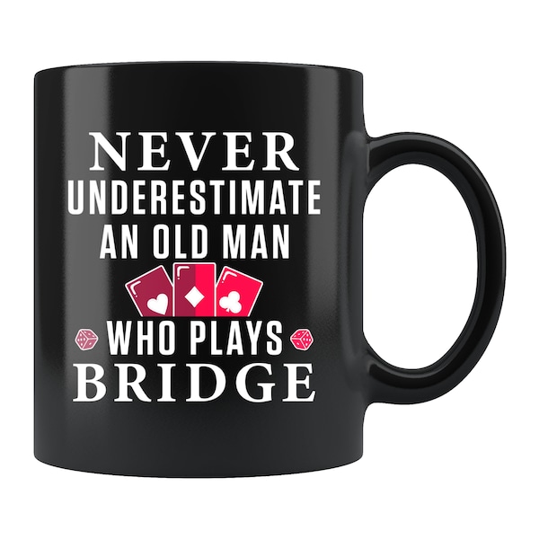 Bridge Game Mug. Bridge Game Gift. Bridge Player Mug. Bridge Mug. Bridge Coffee Mug. Bridge Gift Bridge Player Gift Bridge Game Coffee #d162