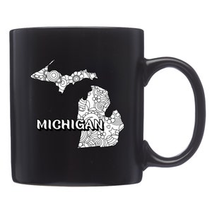 Cute Michigan Mug. Cute Michigan Gift. Michigan State Mug. Michigan Coffee. State Of Michigan. MI Mug. MI Gift. Michigan Gifts