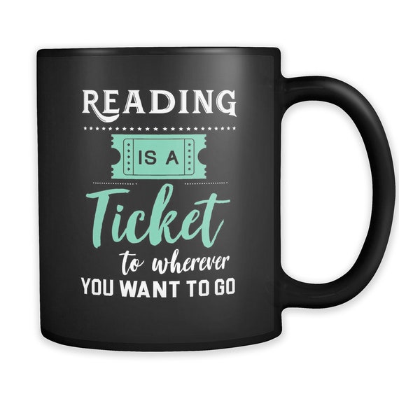Cute Reading Mug. Reader Coffee Mug. Reading Coffee Mug. Literature Mug. Literature Gift. Reading Gift. Author Gift. Author Coffee Mug #a294