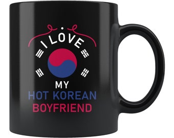 Korean Boyfriend Gift. Korean Boyfriend Mug. Korea Mug. Korea Gift. Korean's Girlfriend Mug. I Love My Korean Boyfriend #c1520