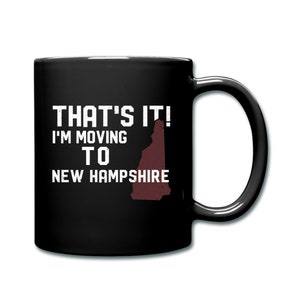 New Hampshire Geschenk. New Hampshire Becher. Bewegendes Geschenk. Abschied Geschenk. Zustand Becher. Umzugsgeschenk. Beweglicher Becher #d878