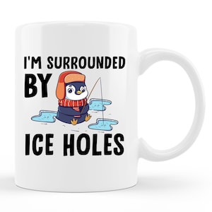Ice Fishing Mug. Ice Fishing Gift. Ice Fishing Coffee. Funny Ice Fishing. Funny Fishing Mug. Winter Fishing. Fishing Gifts #d2028