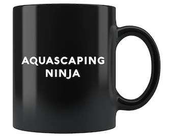 Aquascaping Gift. Aquascaping Mug. Aquarist Gift. Aquarium Mug. Aquarist Mug. Fishkeeping Mug. Aquarium Gift. Aquascaping Ninja #b664