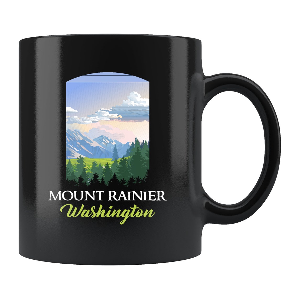 Mount Rainier Mug Mount Rainier Gift National Park Mug US Etsy