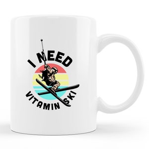 Skier Mug. Skier Gift. Skier Mugs. Ski Lover. Ski Vacation. Skiing Mugs. Skiing Mug. Ski Mug. Gift For Skier. Ski Lover Gift