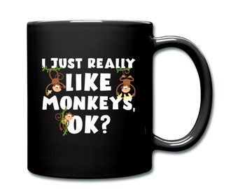 Monkey Mug. Monkey Coffee Mug. Monkey Lover Mug. Monkey Gift. Monkey Fan Mug. Monkey Coffee Cup Monkey Gifts. Monkey Cup Monkey Lover #d1203