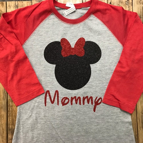 Monogrammed Disney Baseball Style Shirt Personalized Disney Etsy