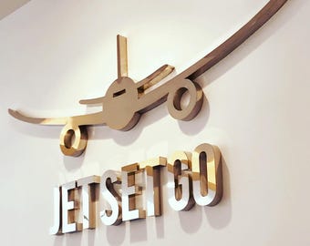 Large Metal Letters : Custom 3D Business Signage, Raised Company Logo