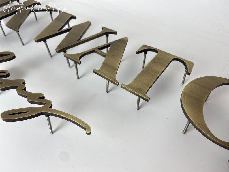 Floating Sign Custom Laser Cut Floating Metal Letters: Custom Business Signage - Etsy