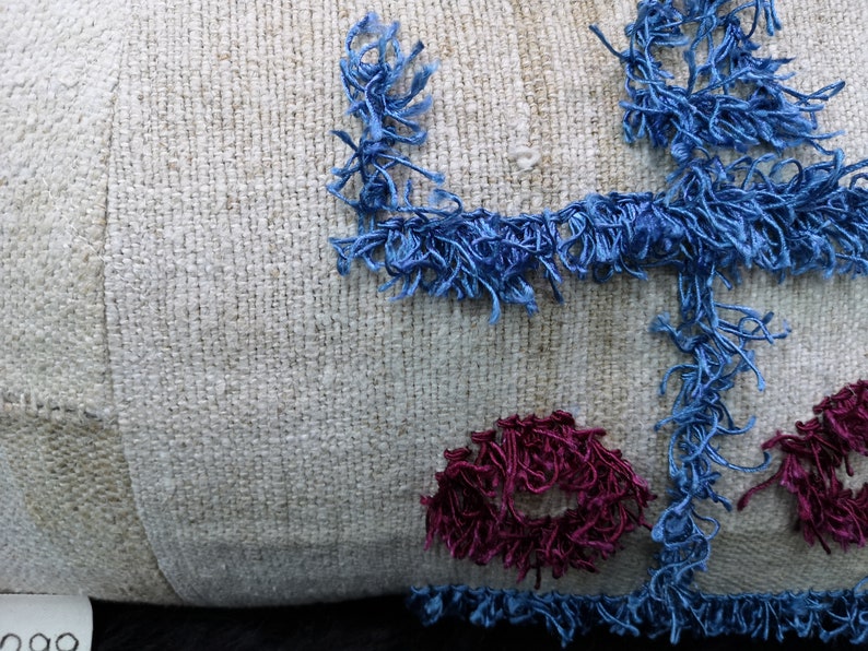 Turkish Kilim Pillow 16\u00d724 \u0130nches Lumbar Pillow Cover Cushion Cover Throw Pillow Hemp Pillow Linen Pillow Aztec Pillow Unic Organic 1299